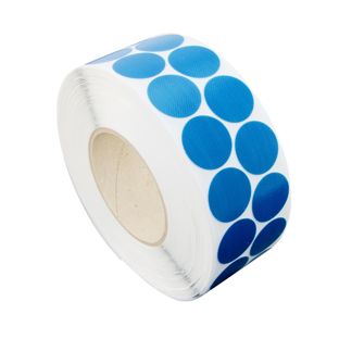 Kółka samoprzylepne płócienne, tekstylne, kolor granatowy 30 mm | 2.500 STK