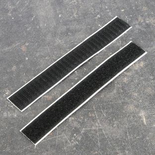 Taśma rzepowa samoprzylepna w odcinkach, haczyki + pętelki null | 20 x 150 mm
