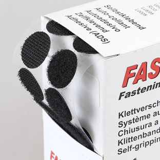 Kółka rzepowe w pudełku z podajnikiem, 230 kompletów, 20 mm, samoprzylepne, null | null
