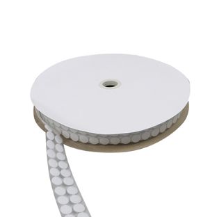 Rzepy na rolce, pętla  | 13 mm | biały 