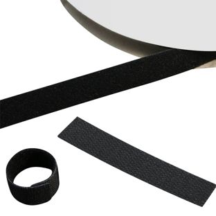 Dwustronna, rolka 5 m, czarna 20 mm