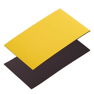 Zapisywalne etykiety magnetyczne żółty | 50 x 80 mm