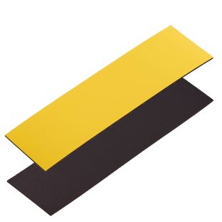 Zapisywalne etykiety magnetyczne żółty | 30 x 100 mm
