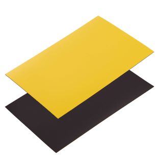 Zapisywalne etykiety magnetyczne żółty | 100 x 150 mm