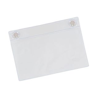 Kieszonki magnetyczne dla formatu A5, 2 magnesy neodymowe, otwarty długi bok, kolor przezroczysty 