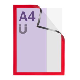 Ramka magnetyczna A4, magnetyczna czerwony 