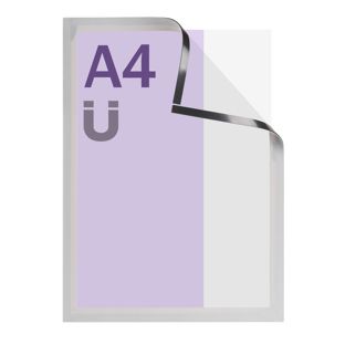 Ramka magnetyczna A4, magnetyczna srebro 