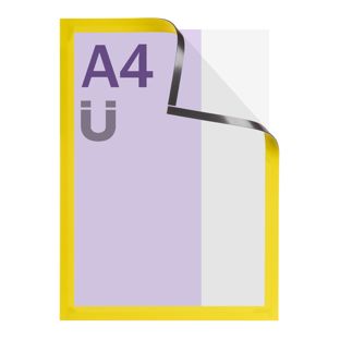 Ramka magnetyczna A4, magnetyczna żółty 