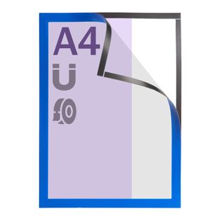 Ramka magnetyczna A4, samoprzylepna niebieski  | samoprzylepna na całej powierzchni 