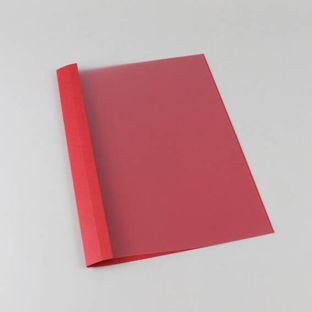 Skoroszyt oczkowy A4, tektura skóropodobna, 10 arkuszy, czerwony  | 1 mm