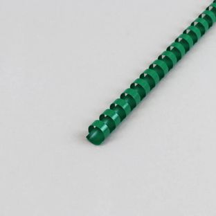 Grzbiety plastikowe A4, okrągłe 14 mm | zielony 