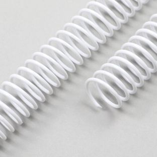 Spirale plastikowe wkręcane, A4 biały | 6 mm