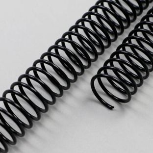 Spirale plastikowe wkręcane, A4 czarny | 6 mm