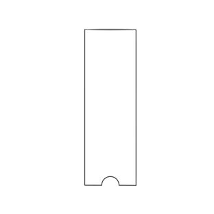 Kieszenie na dokumenty, prostokątne, otwarty krótki bok 25 x 75 mm 