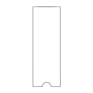 Kieszenie na dokumenty, prostokątne, otwarty krótki bok 35 x 102 mm 