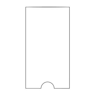 Kieszenie na dokumenty, prostokątne, otwarty krótki bok 55 x 102 mm