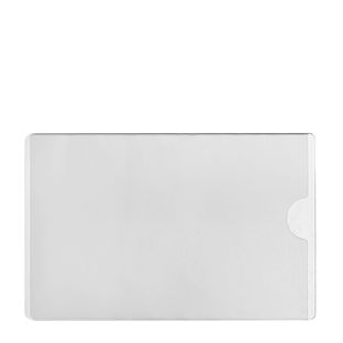Kieszonki na wizytówki, samoprzylepne, folia PP, kolor przeźroczysty null | 60 x 95 mm