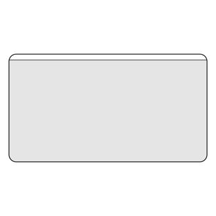 Kieszonki na wizytówki, samoprzylepne, folia PP, kolor przeźroczysty null | 110 x 60 mm