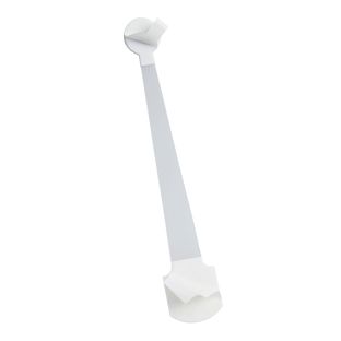 Wobblery, uchwyty reklamowe do trwałego mocowania etykiet, szerszy po jednej stronie, wykonane z tworzywa sztucznego, 170 mm 