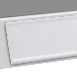 Listwy cenowe DBR, samoprzylepne 24 mm | 1000 mm | przezroczysty  | do przyklejania (taśma standardowa) 
