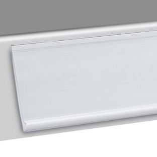 Listwy cenowe DBR, samoprzylepne 24 mm | 100 mm | przezroczysty  | do przyklejania (taśma standardowa) 