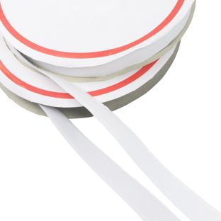 Samoprzylepna taśma rzepowa, zestaw haczyki 25 m plus pętelki 25 m 25 mm | biały 