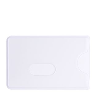 Etui na karty kredytowe z ochroną RFID, otwarty długi bok, 59 x 88 mm, kolor biały 