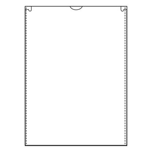 Okładki ochronne, 148 x 210 mm, otwarty krótki bok, kolor przezroczysty 