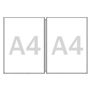 Podwójne okładki na menu, format A4 gładka 