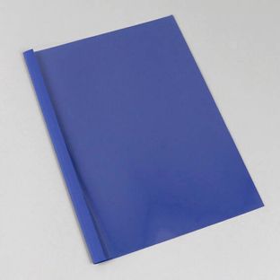 Okładki do termobindowania A4, tektura skóropodobna, 15 arkuszy, ciemnoniebieski  | 240 g/m² | 1.5 mm