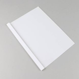Okładki do termobindowania A4, tektura, do 40 arkuszy, kolor biały 4 mm