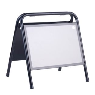Stojak reklamowy stalowy A3 STEEL-STOP, poziomy 