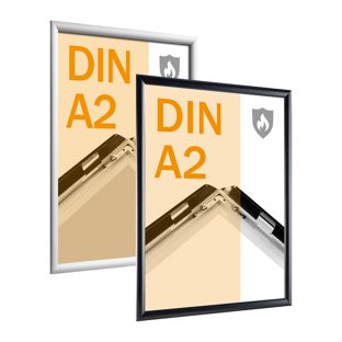 Ognioodporna ramka zatrzaskowa A2 z certyfikatem odporności ogniowej B-s1, d0 