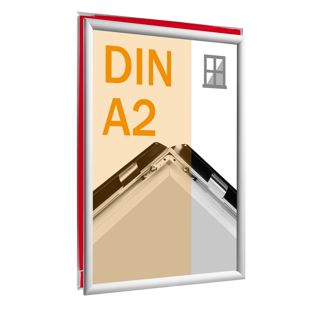 Ramka zatrzaskowa dwustronna, samoprzylepna, srebro 