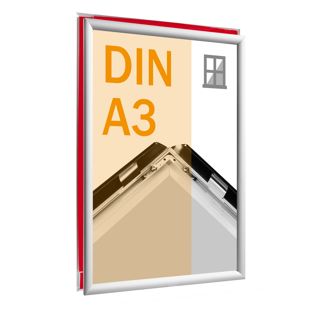 Rama zatrzaskowa okienna A3 srebro 