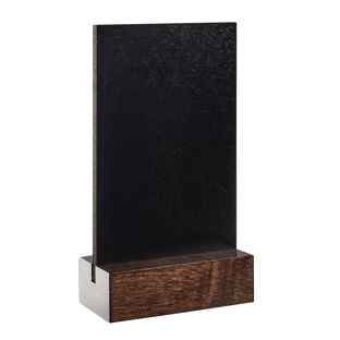 Tablica kredowa na stół czarny, ciemny brąz | A6 - 105 x 148 mm