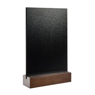Tablica kredowa na stół czarny, ciemny brąz | A5 - 148 x 210 mm