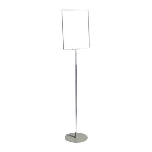 Stojak na plakaty aluminiowy, wolnostojący, A4, czarny 