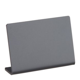 Tablice kredowe w kształcie L, czarne poziomo | 70 x 50 mm
