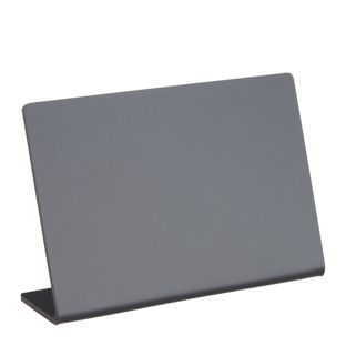 Tablice kredowe w kształcie L, czarne poziomo | 100 x 70 mm