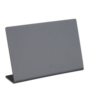 Tablice kredowe w kształcie L, czarne poziomo | 120 x 80 mm