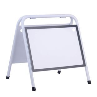 Stojak reklamowy stalowy A3 STEEL-STOP, poziomy null