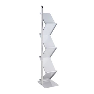 Stojak na broszury ZIG ZAG metalowy 6x A4 