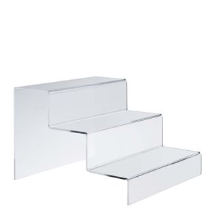 Stopień ekspozycyjny, akrylowy null | 300 x 215 x 333 mm | trzypoziomowy