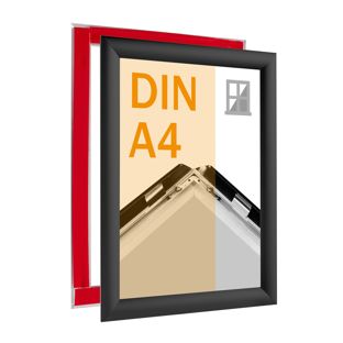 Ramki zatrzaskowe dwustronne A4 czarny