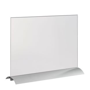 Uchwyt na menu w kształcie litery T z aluminiową podstawą zaciskową A4  | orientacja pozioma 