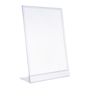 Uchwyt na menu typu L-display, A4, pionowy, PS + PVC 