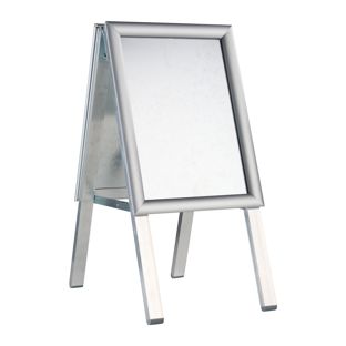 Potykacz SOLID-STOP A4 Outdoor, profil 25 mm, narożniki cięte pod kątem, srebrny 