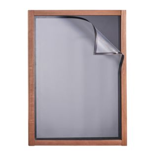 Tablica kredowa w drewnianej ramie MULTI, z tablicą kredową i magnetyczną ramą A1 59,4 x 84,1 cm