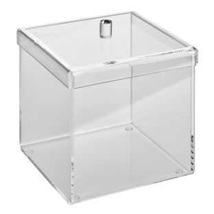 Pudełko akrylowe z pokrywą 160 x 160 x 160 mm | nakładana pokrywa